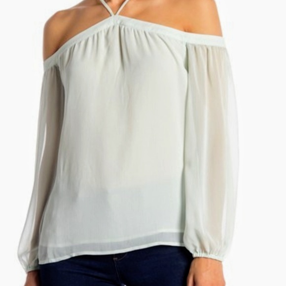Wayf Tops - Nordstrom sheer sleeve WAYF blouse